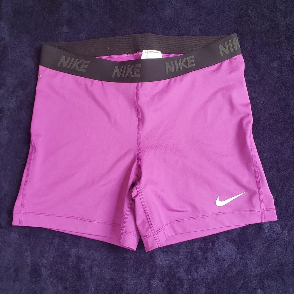 Nike Pro Womens XL Purple Dri-Fit Compression Shorts